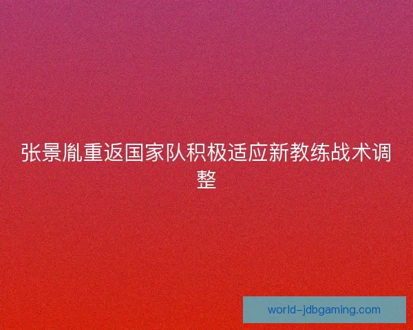 张景胤重返国家队积极适应新教练战术调整